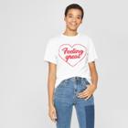 Women's Short Sleeve Feeling Great T-shirt - Mighty Fine (juniors') White