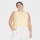 Women's Plus Size Tank Top - A New Day Light Yellow