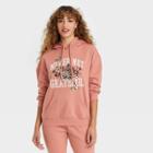 Zoe+liv Women's Never Not Grateful Hooded Graphic Sweatshirt - Rust