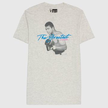 Men's Muhammad Ali 'the Greatest' Short Sleeve T-shirt - Off-white