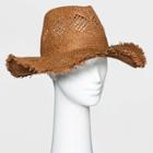 Women's Straw Rancher Hat - Universal Thread - Rust, Red/brown