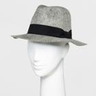 Women's Felt Panama Hat - A New Day Heather Gray, Heather Grey