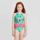 Girls' Flamingo Love One Piece Swimsuit - Cat & Jack Turquoise