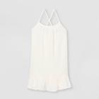 Girls' Flounce Strappy Cover Up - Cat & Jack Cream