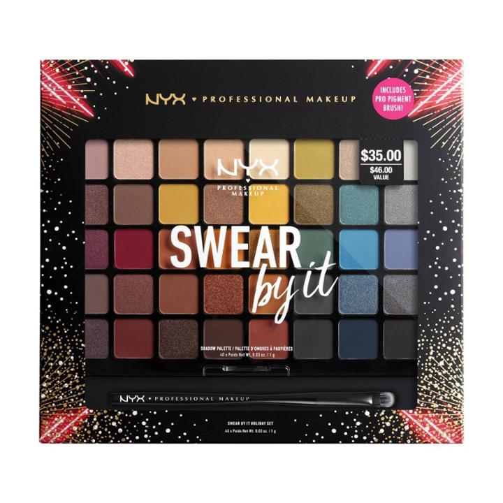 Nyx Professional Makeup Holiday Swear By It Eye Shadow & Brush Kit