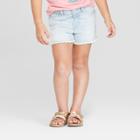 Toddler Girls' Release Hem Jean Shorts - Cat & Jack Light Blue