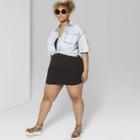 Women's Plus Size Scoop Neck Tank Dress - Wild Fable Black