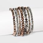 Glass Beaded, Multi-strand And Stretch Bracelet Set 7pc - A New Day Brown
