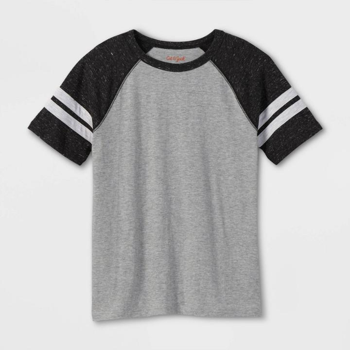 Boys' Baseball Short Sleeve T-shirt - Cat & Jack Heather Gray