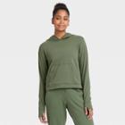 Women's French Terry Hooded Sweatshirt - All In Motion Fern Green
