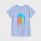 Girls' 'rainbow Cloud' Flip Sequin Short Sleeve T-shirt - Cat & Jack