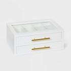 Two Layer Jewelry Organizer - A New Day White