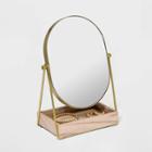 Vanity Mirror With Wood Tray - A New Day