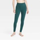 Women's Brushed Sculpt Corded High-rise Leggings - All In Motion Turquoise Green