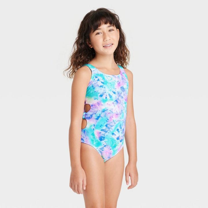 Girls' Sweetie Tie-dye One Piece Swimsuit - Cat & Jack