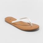 Women's Ava Flip Flop Sandals - Shade & Shore White 5, Women's, Yellow