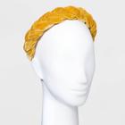 Crushed Velvet Braided Headband - A New Day Gold