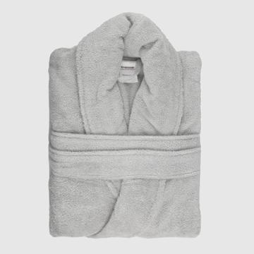 S Finesse Shawl Bathrobe Silver - Trident Group