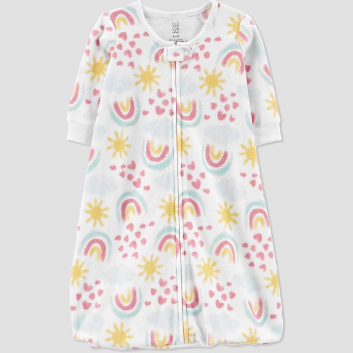 Carter's Just One You Baby Girls' Rainbow One Piece Pajama - Just One You Made By Carter's Pink