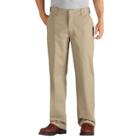 Dickies Men's Relaxed Straight Fit Comfort Waist Flex Twill Pants- Desert