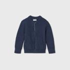 Toddler Boys' Bomber Zip Pocket Cardigan - Cat & Jack Navy