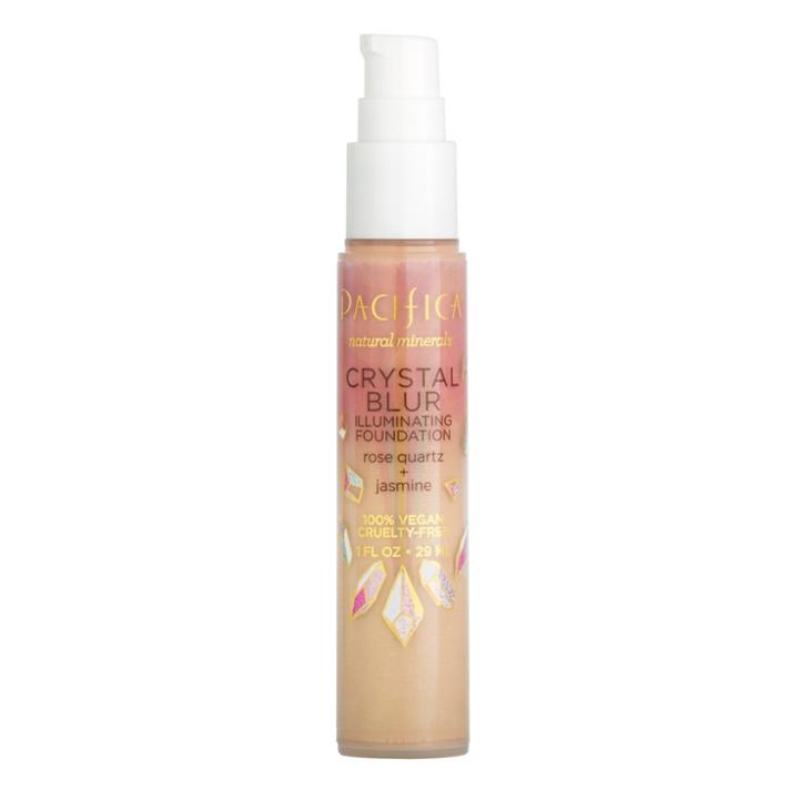 Pacifica Crystal Blur Illuminating Foundation Medium Yellow - 1 Fl Oz, Beige