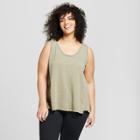 Women's Plus Size Swing Tank - Universal Thread Olive (green)