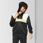 Men's Casual Fit Long Sleeve Quarter Zip Hooded Sweatshirt - Original Use Black