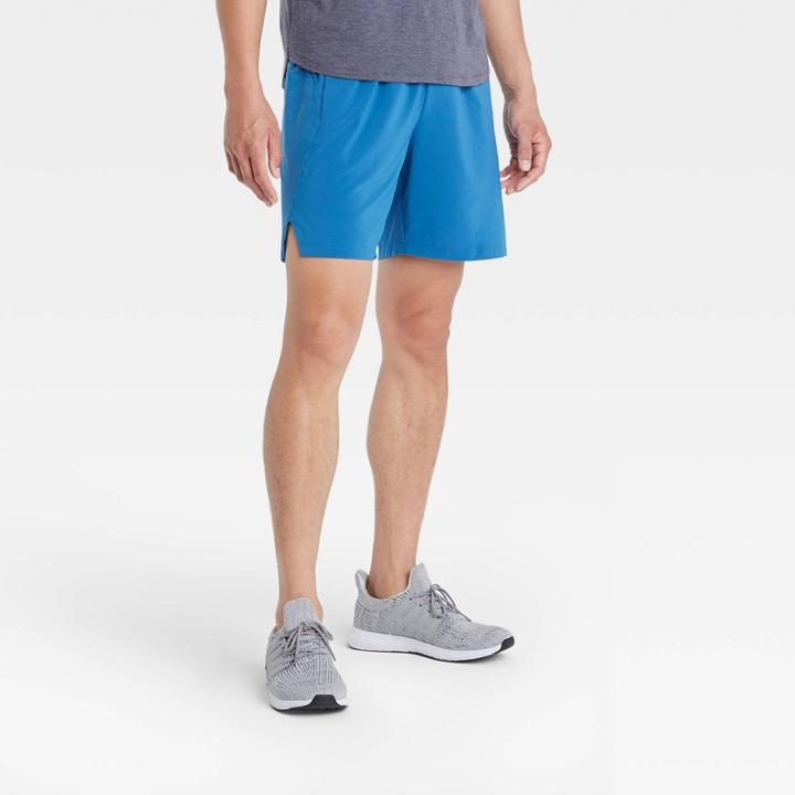 Men's Big & Tall 7 Unlined Run Shorts - All In Motion Blue