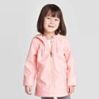 Toddler Girls' Bunny Ears Rain Jacket - Cat & Jack Peach 18m, Toddler Girl's, Pink