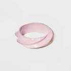 Twisted Wood Bangle Bracelet - A New Day Pink