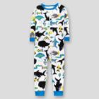 Lamaze Toddler Boys' Deep Sea Organic Cotton Snug Fit Footless Pajama Romper - Blue