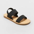 Women's Adelaide Elastic Ankle Strap Sandals - Universal Thread Black