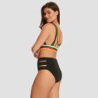 Women's Slimming Control Scoop Neck Bikini Top - Beach Betty By Miracle Brands Stripe S,