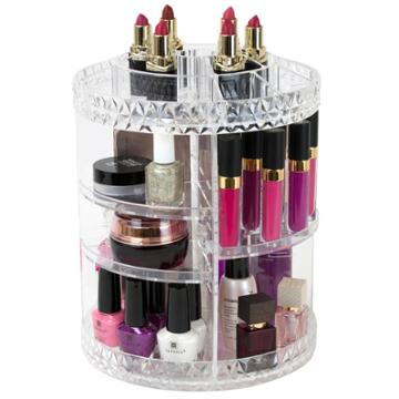 Sorbus Rotating Makeup Organizer - Clear, Adult Unisex