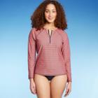 Kona Sol Women's Long Sleeve 1/2 Zip Rash Guard - Kona