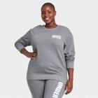 Women's The Office Plus Size Dunder Mifflin Hooded Graphic Sweatshirt - Gray