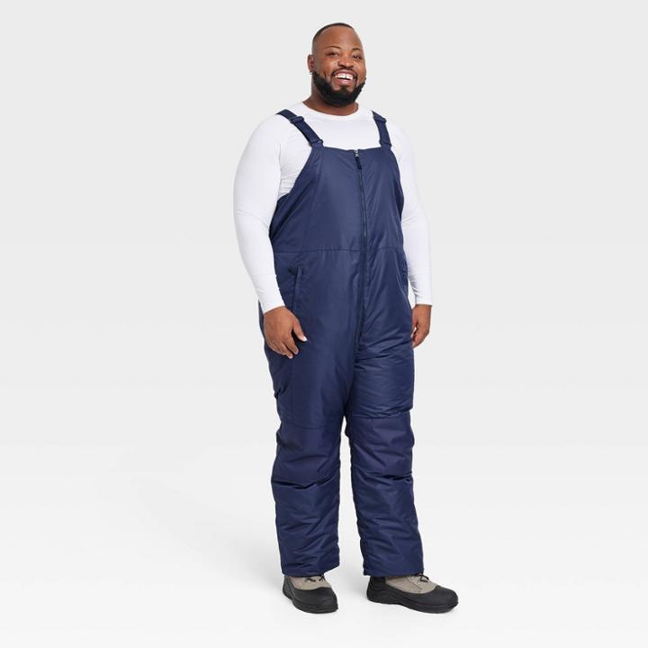 Men's Big Snow Bib Pants - All In Motion Navy Blue