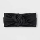 Ribbed Top Knot Headwrap - Universal Thread Black
