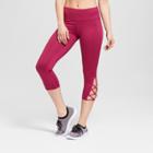 Women's Freedom High-waisted Lattice Capri Leggings - C9 Champion Grapevine Purple