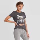 Women's Disney Short Sleeve Round Neck New York Mickey Empire Graphic T-shirt - Gray