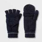 Men's Fleece Lined Convertible Gloves - Goodfellow & Co Navy