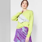 Women's Long Sleeve Skater T-shirt - Wild Fable Citrus Yellow