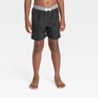 Boys' Solid Swim Shorts - Cat & Jack Black