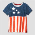 Toddler Boys' Flag T-shirt Genuine Kids From Oshkosh Blue