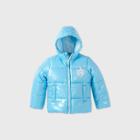 Girls' Frozen Foil Puffer Jacket - Blue