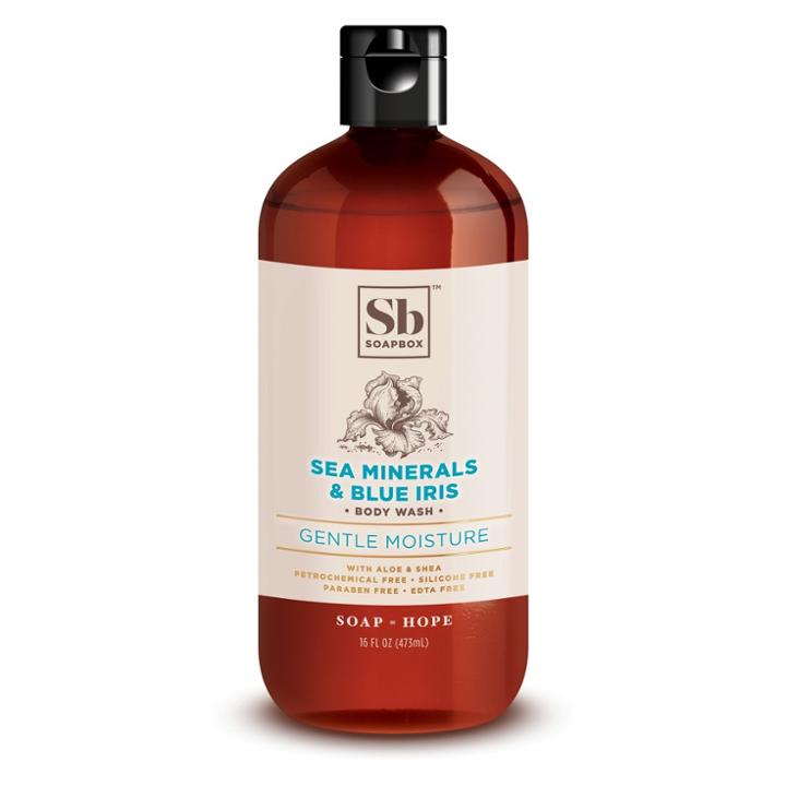Soapbox Soap Box Sea Minerals & Blue Iris Body Wash