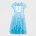 Girls' Frozen Elsa Nightgown - Blue