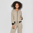 Women's Plaid Bomber Jacket - Who What Wear Yellow/black