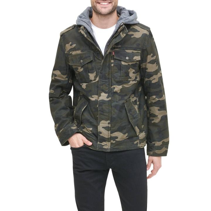 Levi's Men's Cotton Sherpa Utility Jacket - Green